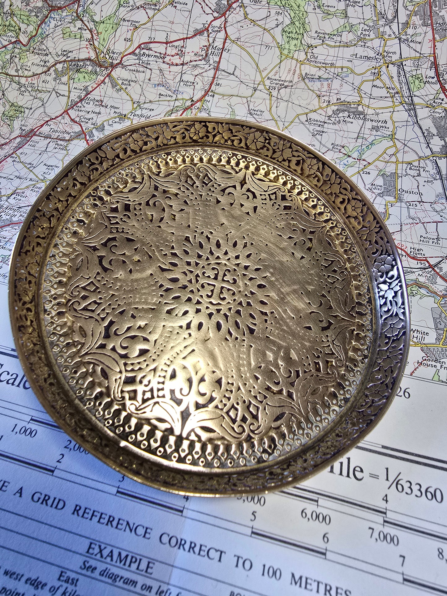 Antique Brass Pin dish, Eastern, Morocco