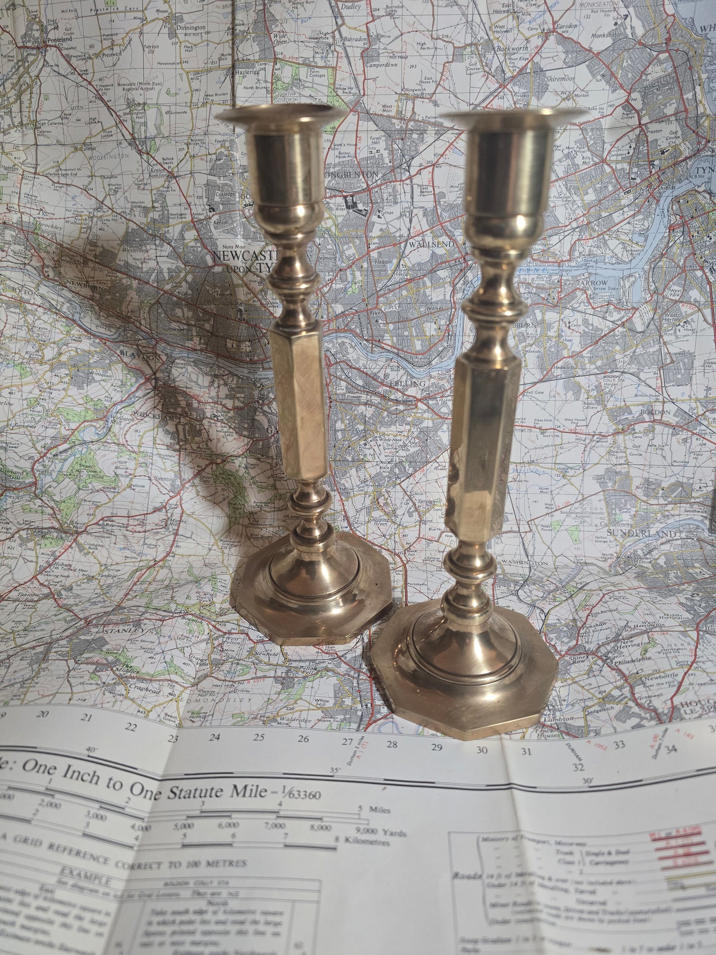 Late 1800s - Victorian candlesticks. Pair