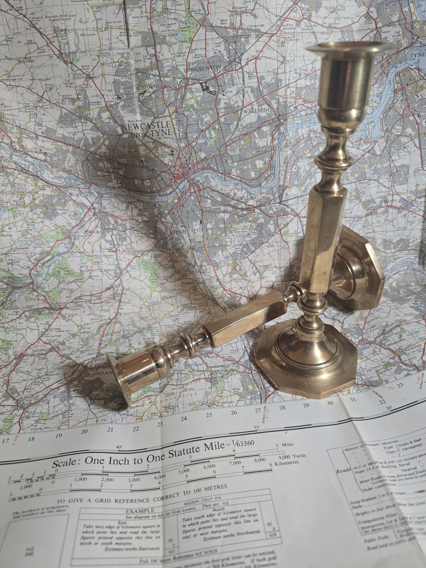 Late 1800s - Victorian candlesticks. Pair