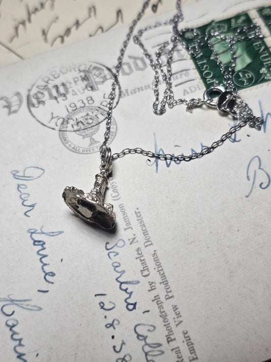 Vintage lighthouse charm pendant