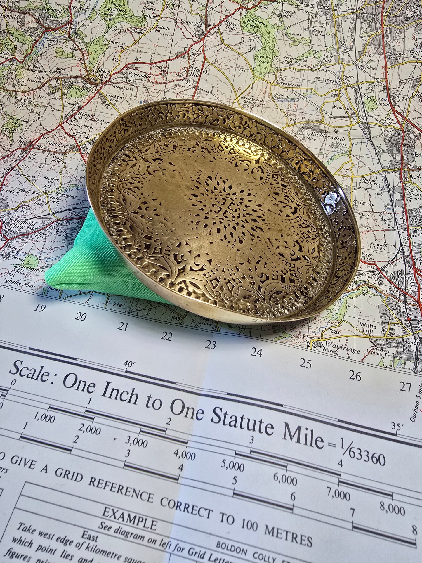 Antique Brass Pin dish, Eastern, Morocco