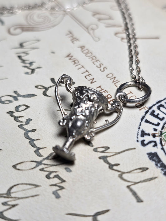 Silver decorative Cup trophy pendant